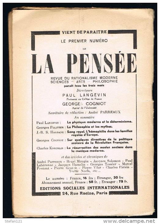 Les Principes De 1789 En 1939 - L'Astronomie Moderne - 1939 - 40 Pages 19,7 X 13,5 Cm - Tot De 18de Eeuw