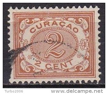 Curacao 1904-08 Cijfer 2 Cent Bruin NVPH 30 - Curazao, Antillas Holandesas, Aruba