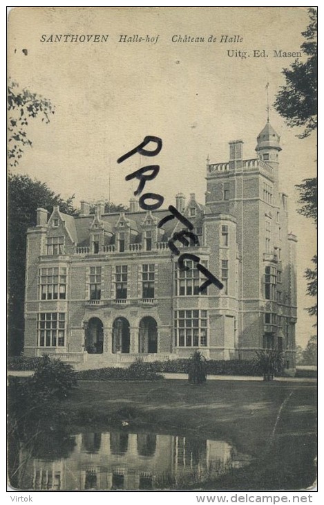 Zandhoven - Santhoven : Kasteel Chateau : Halle Hof    ( Geschreven  Zonder Zegel ) - Zandhoven