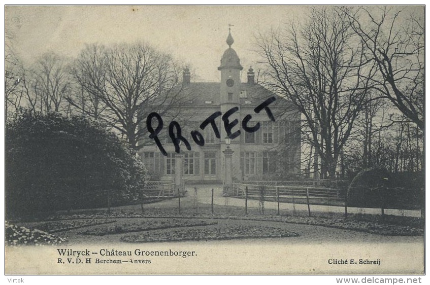 Wilrijk : Kasteel Chateau :   Groenenborger  ( Geschreven 1907 Met Zegel ) - Autres & Non Classés