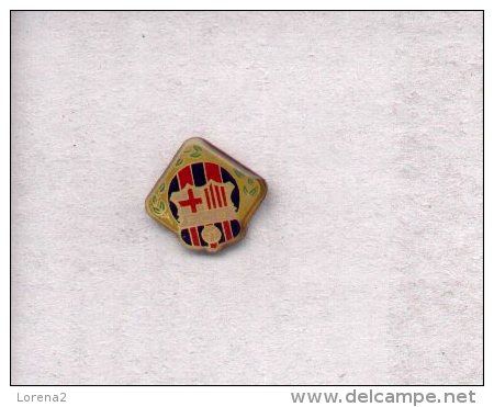 13-ebarca10. Pin Futbol. Escudo, Bandera Y Laureles F.C. Barcelona - Football