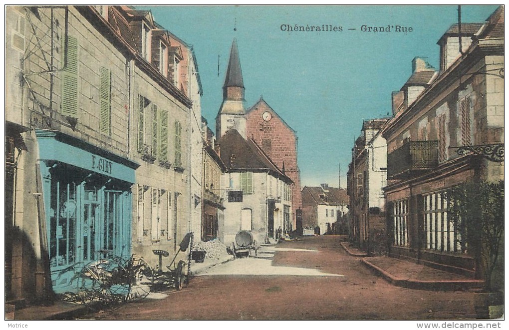 CHENERAILLES - Grand'rue, E,Giry Vente De Matériel Agricole. - Chenerailles