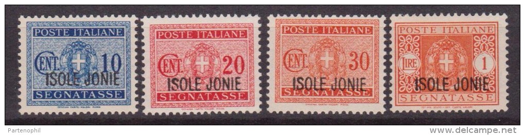 ISOLE JONIE 1941 - F.LLI D´ITALIA SOPRASTAMPATI SEGNATASSE 1/4 MH - Ionische Eilanden