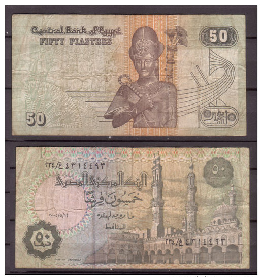 Ägypten , 50 Piastres , Signature 22 , Gebr. - Aegypten