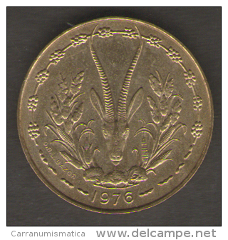 ETATS DE L´AFRIQUE DEL´OVEST 10 FRANCS 1976 - Altri – Africa