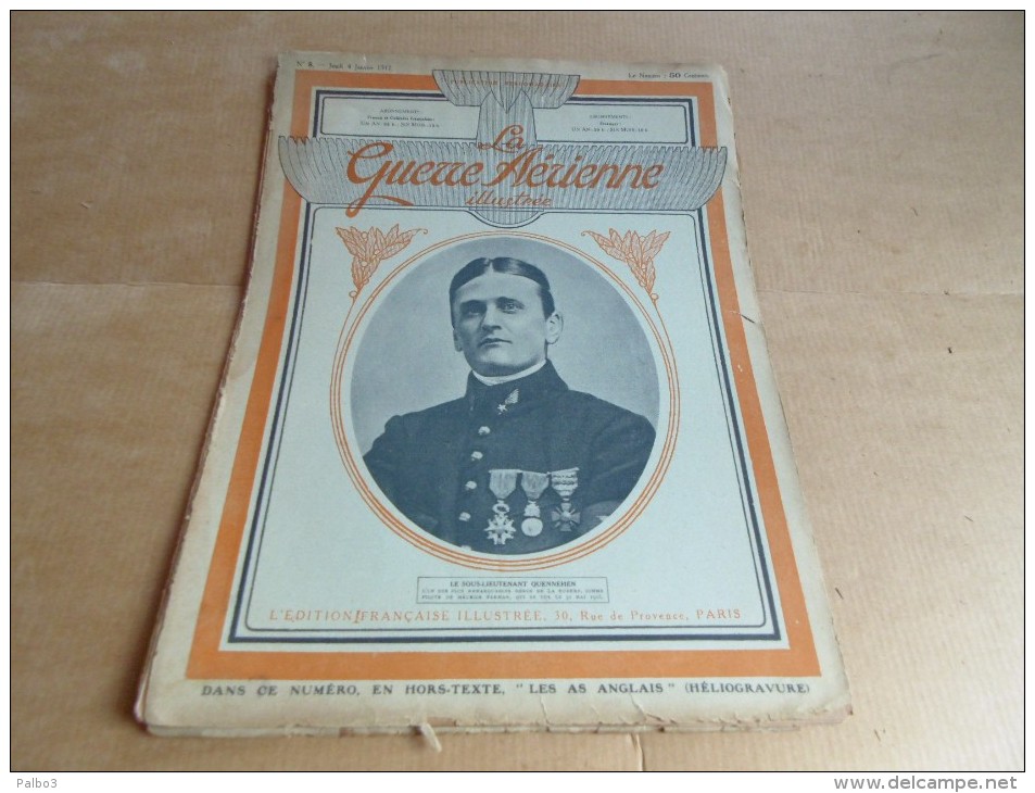 Livre Revue La Guerre Aerienne Aviation Francaise Guerre 1914 1918 Numero 8 - 1914-18