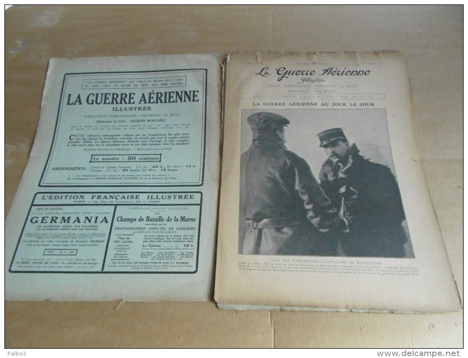 Livre Revue La Guerre Aerienne Aviation Francaise Guerre 1914 1918 Numero 8 - 1914-18