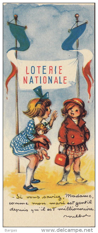 Marque Page Loterie Nationale Poulbot Et Cigarette Celtique - Marque-Pages