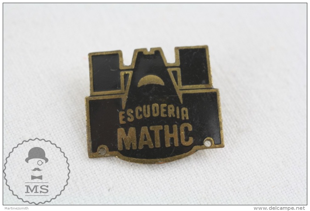 Vintage Formula 1 Team - Scuderia Mathc Old Racing Badge - Alfa Romeo