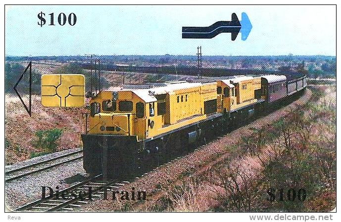 ZIMBABWE $100 DIESEL  TRAIN  ZIM-30 CHIP READ DESCRIPTION !! - Zimbabwe