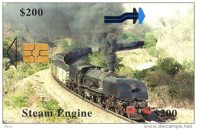 ZIMBABWE $200 STEAM TRAIN  ZIM-31 CHIP READ DESCRIPTION !! - Zimbabwe