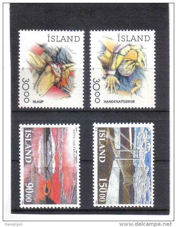 UPU1157  ISLAND  1993  Michl  780/83  Postfrisch ** ZÄHNUNG Siehe ABBILDUNG - Neufs