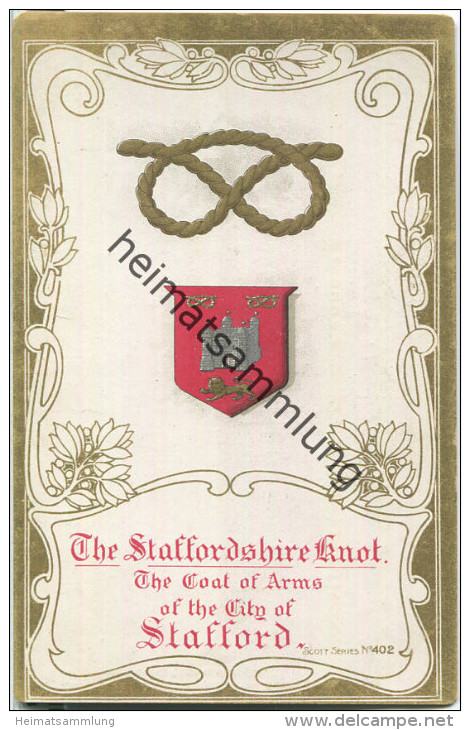 Stafford - The Staffordshire Knot - Verlag Scott Russell Birmingham - Autres & Non Classés