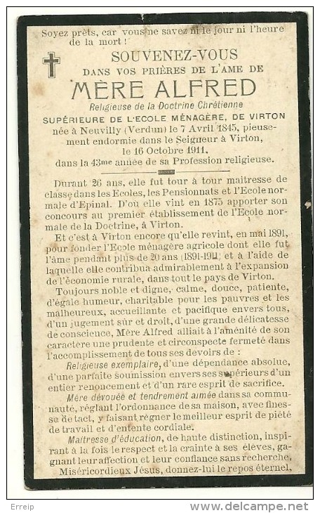 Virton Mere Alfred Superieure Ecole Menagere Neuvilly Verdun 1845 Virton 1911 - Virton