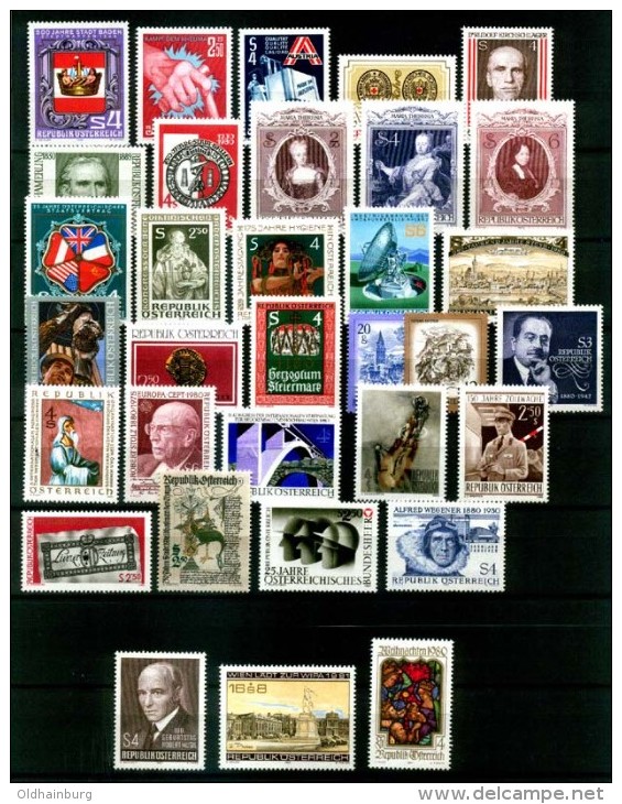 4170: Austria Collection 1979- 1992 In Album, Mnh **, 14 Years Complete (Mi. 722.- €) - Colecciones