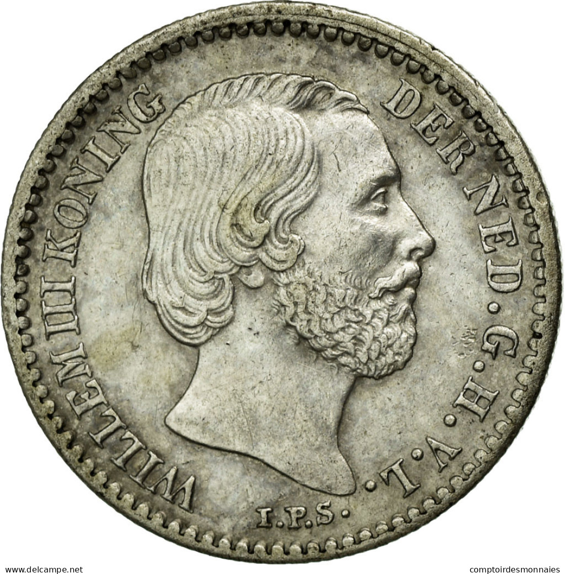 Monnaie, Pays-Bas, William III, 10 Cents, 1889, TTB+, Argent, KM:80 - 1849-1890 : Willem III