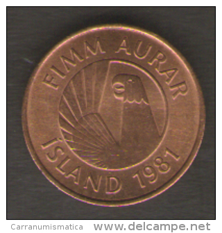 ISLANDA 5 AURAR 1981 - Iceland