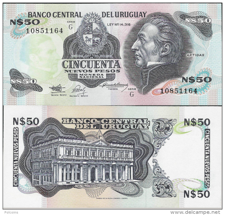 Uruguay 1989 - 50 Nuevos Pesos - Pick 61a UNC - Uruguay