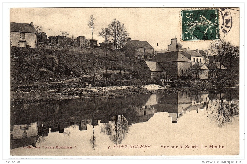PONT SCORFF (56) - Vue Sur Le Scorff - Le Moulin - Ed. Collection "Paris-Morbihan" - Pont Scorff