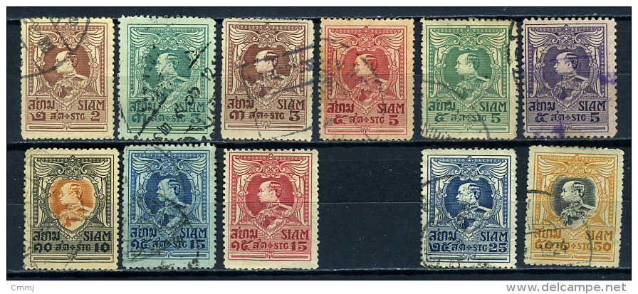 1920 - SIAM / THAILAND - Cat. Mi. 164/172 + 174/175 - USED - (REG2875...) - Siam