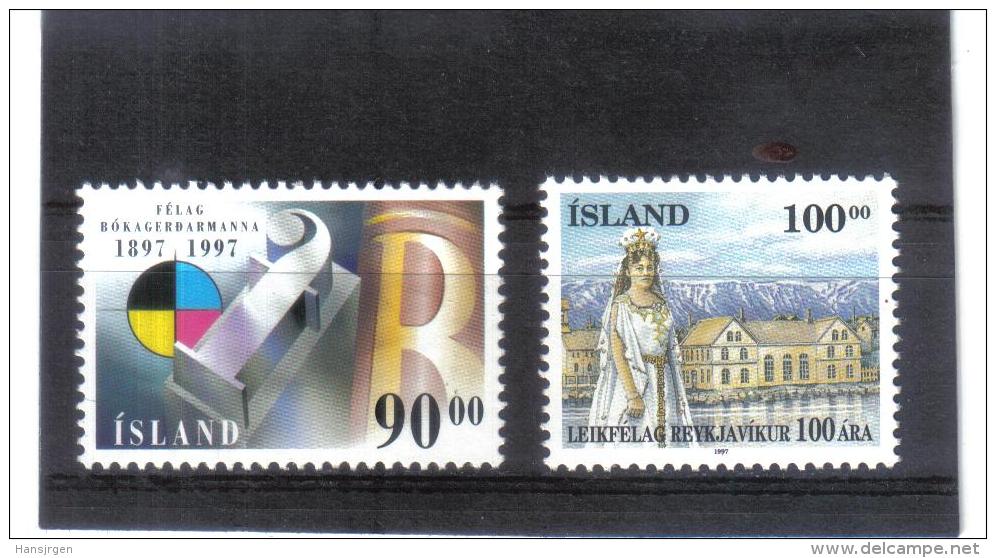 UPU1183  ISLAND  1997  Michl  874/75  Postfrisch **  ZÄHNUNG Siehe ABBILDUNG - Nuevos