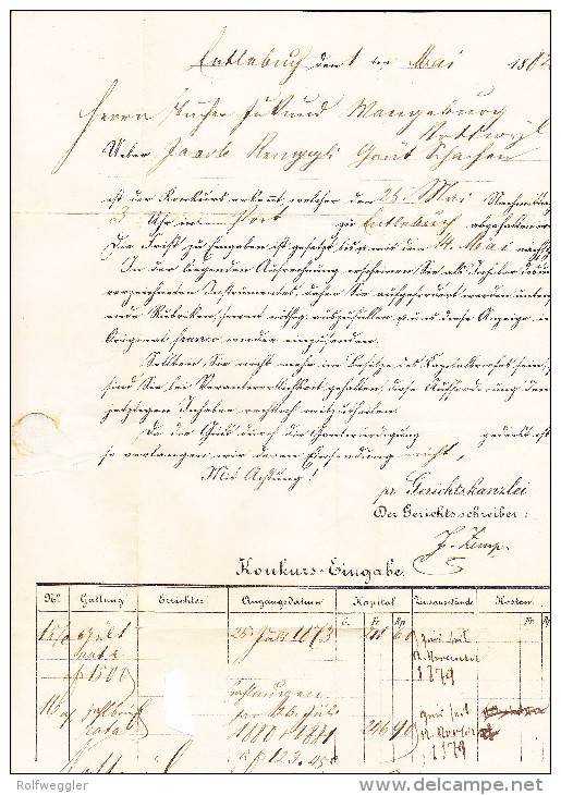 Chargé Brief 3.5.1892 Entlebuch Mit 20Rp Sitzende Und 10Rp WZ Auf Brief Nach Nottwyl LU - Briefe U. Dokumente