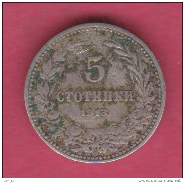 F5330 / - 5 Stotinki - 1913 - Bulgaria Bulgarie Bulgarien Bulgarije - Coins Monnaies Munzen - Bulgaria