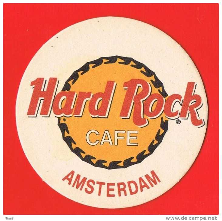 Italia 10-  1 Sotto-boccale HARD ROCH CAFE AMSTERDAM Cm. 10,00 - Beer Mats