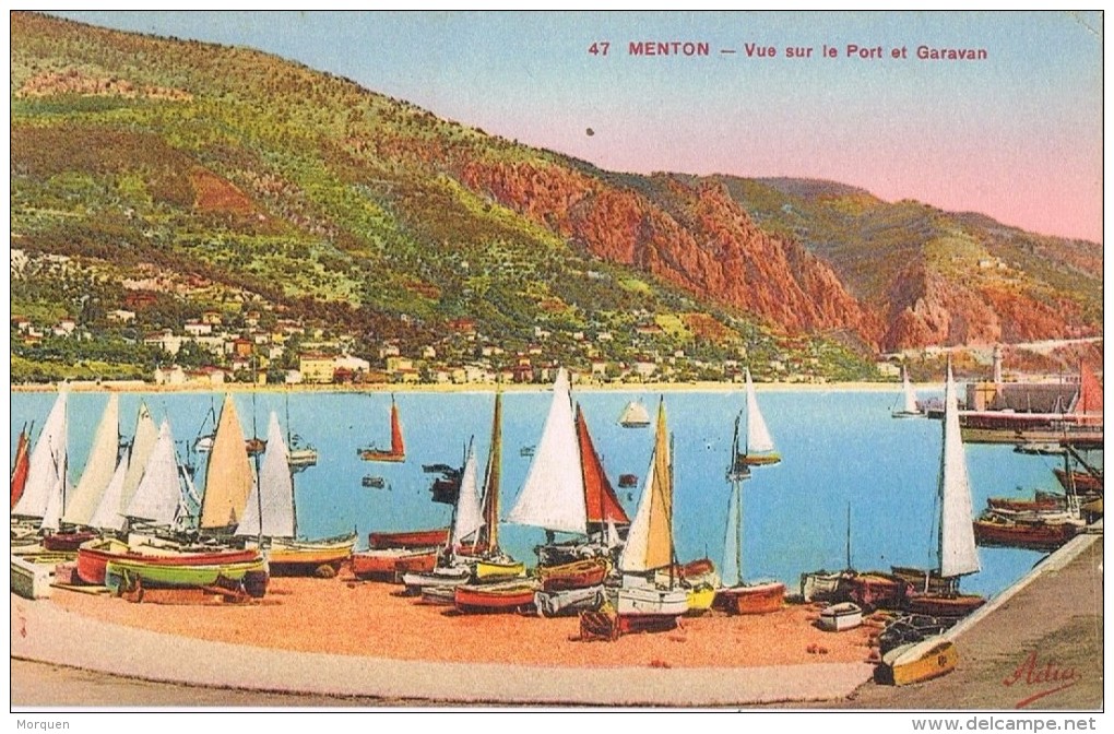 16555.  Postal MENTON (Alpes Maritimes) 1932. AMBULANT Ventimille A Menton - Cartas & Documentos