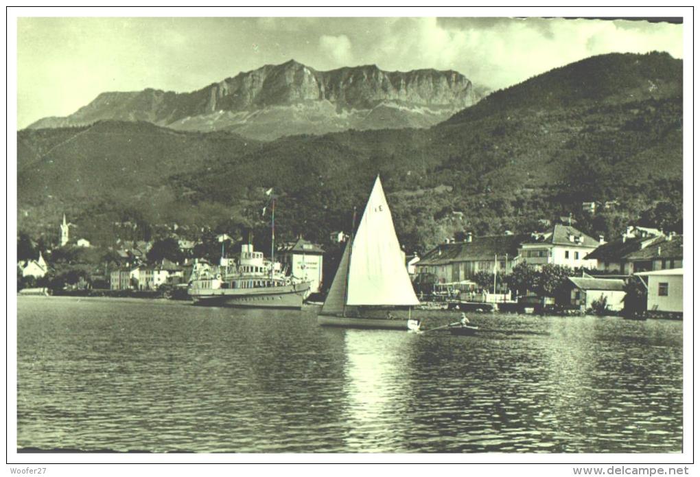 CPSM  LUGRIN ,  Le Lac Léman ,les Bateaux , Les Memises Et Les Environs - Lugrin