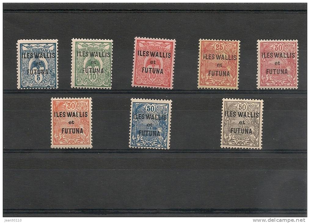 WALLIS ET FUTUNA Timbres * Années 1922-25 Complète Côte 12€ - Unused Stamps