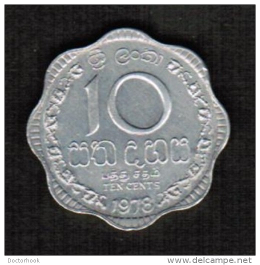 SRI LANKA  10 CENTS 1978 (KM # 140a) - Sri Lanka