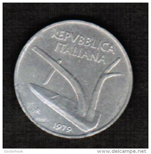 ITALY  10 LIRE 1979 (KM # 93) - 10 Liras