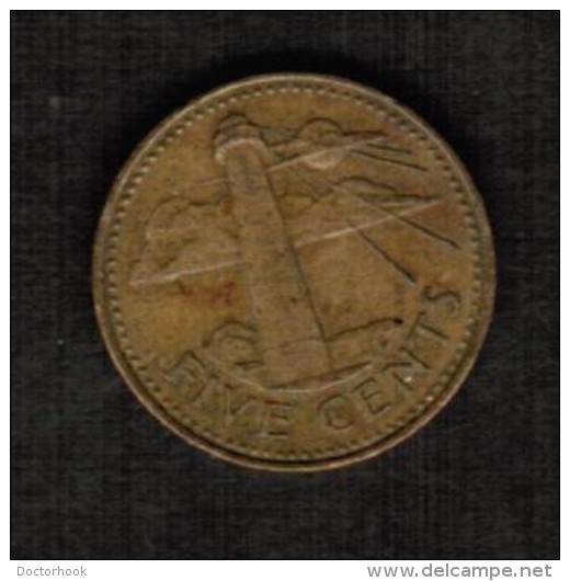 BARBADOS  5 CENTS 1986 (KM # 11) - Barbados (Barbuda)