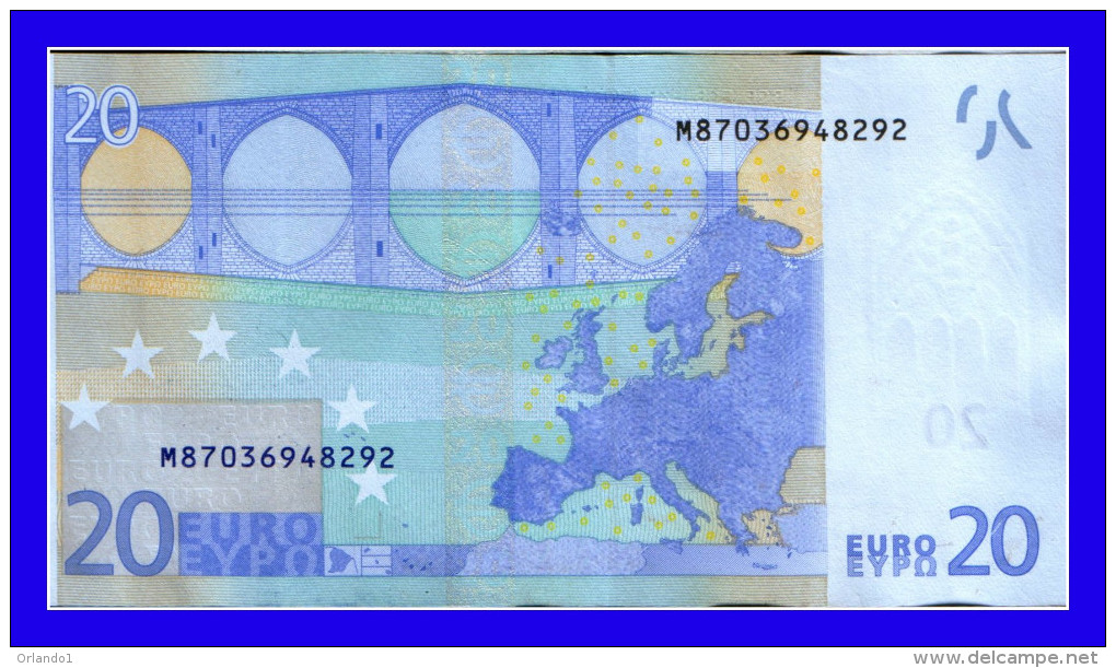 20 EURO "M" DE PORTUGAL FIRMA DRAGHI  U021 A1   UNC - 20 Euro