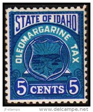 STATE OF IDAHO. OLEOMARGARINE TAX 5 CENTS. (Michel: ) - JF192640 - Unclassified