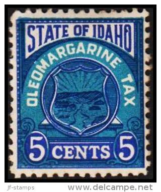 STATE OF IDAHO. OLEOMARGARINE TAX 5 CENTS. (Michel: ) - JF192639 - Unclassified