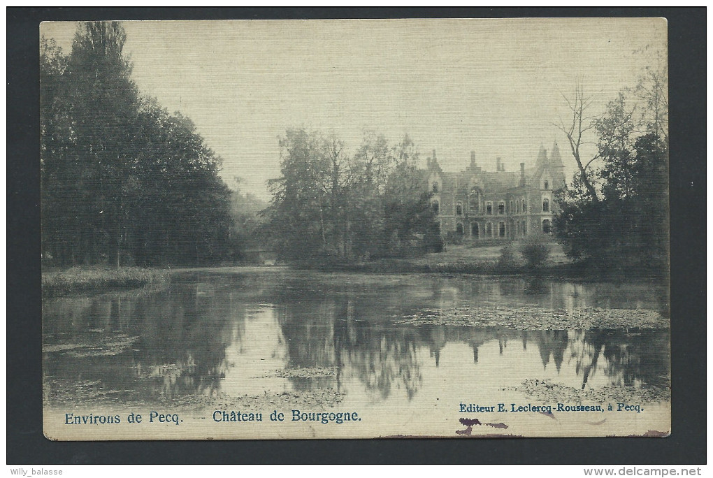 CPA - Environs De Pecq - Château De BOURGOGNE - Kasteel   // - Pecq