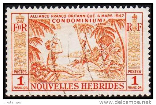 1947. 1 FRANC OR CONDOMINIUM.  (Michel: 191) - JF192645 - Used Stamps