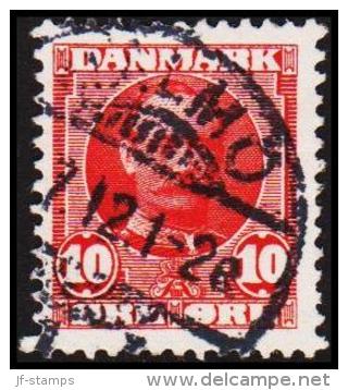 1907. King Frederik VIII. 10 Øre Red MALMÖ .7.12. (Michel: 54) - JF192699 - Unused Stamps