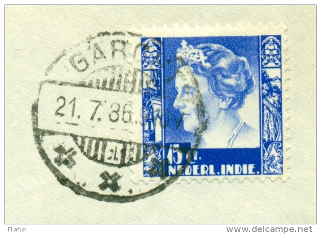 Nederlands Indië - 1936 - GAROET/1 On Cover To München / Deutschland - Nederlands-Indië