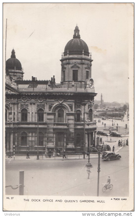 ENGLAND - Hull - The Dock Office And Queen's Gardens - Hull