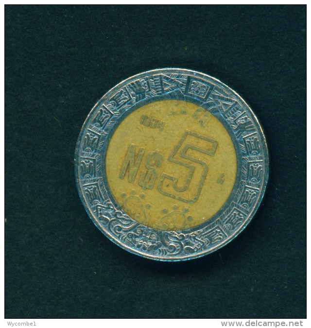 MEXICO  -  1994  $5  Circulated Coin - Mexico