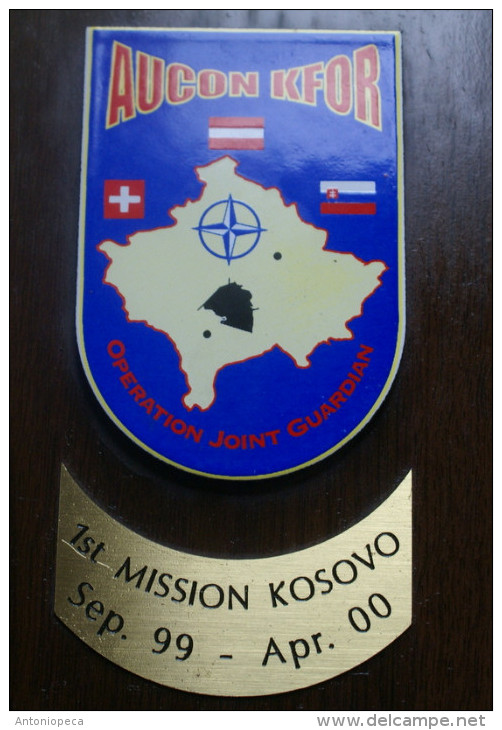 KOSSOVO 2000 - AUCON KFOR CREST ARALDICO, OPERATION JOINT GUARDIAN - Marine