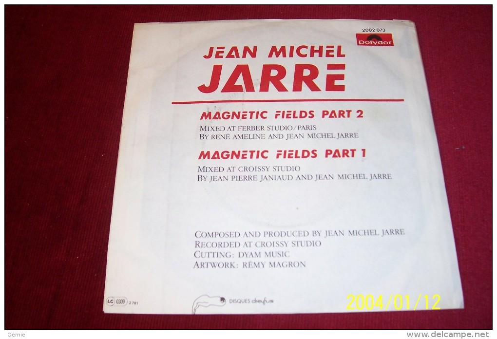 JEAN  MICHEL JARRE  ° MAGNETIC FIELDS PART 1 - Dance, Techno & House