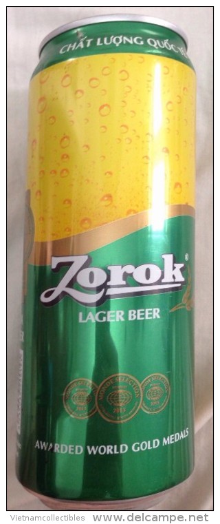 A Vietnam Viet Nam Zorok 500ml Empty Beer Can / Opened By 2 Holes - Cannettes