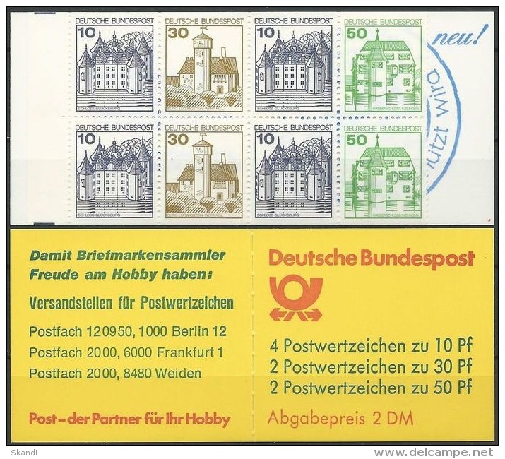 DEUTSCHLAND 1981 Mi-Nr. MH 22 T Markenheft/booklet ** MNH - 1971-2000