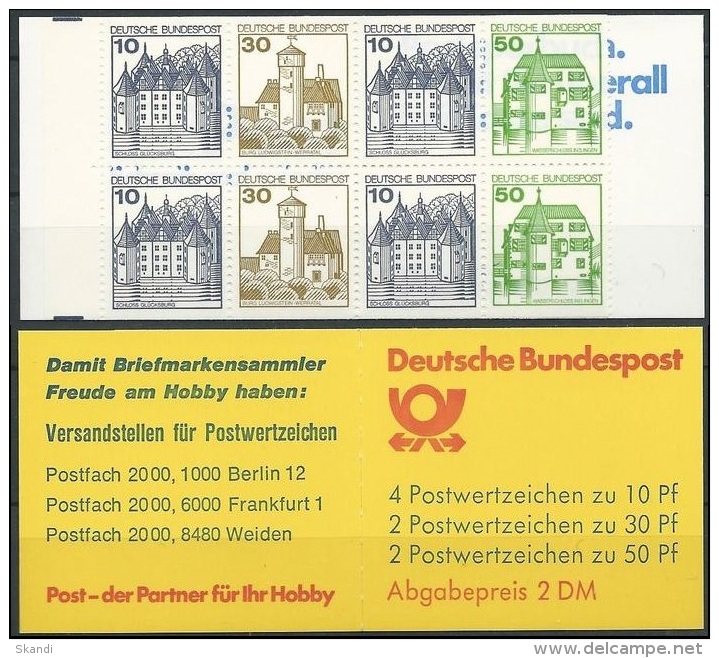 DEUTSCHLAND 1984 Mi-Nr. MH 22 Ad K2 Markenheft/booklet ** MNH - 1971-2000