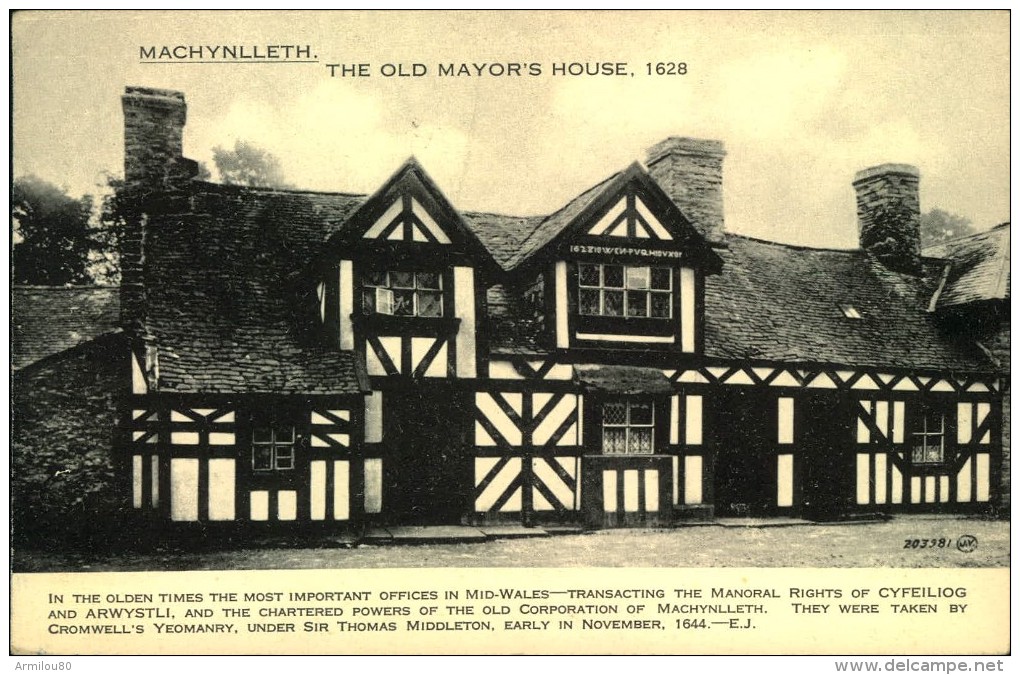 N°312 PPP 347  MACHYNLLETH THE OLD MAYOR'S HOUSE - Montgomeryshire