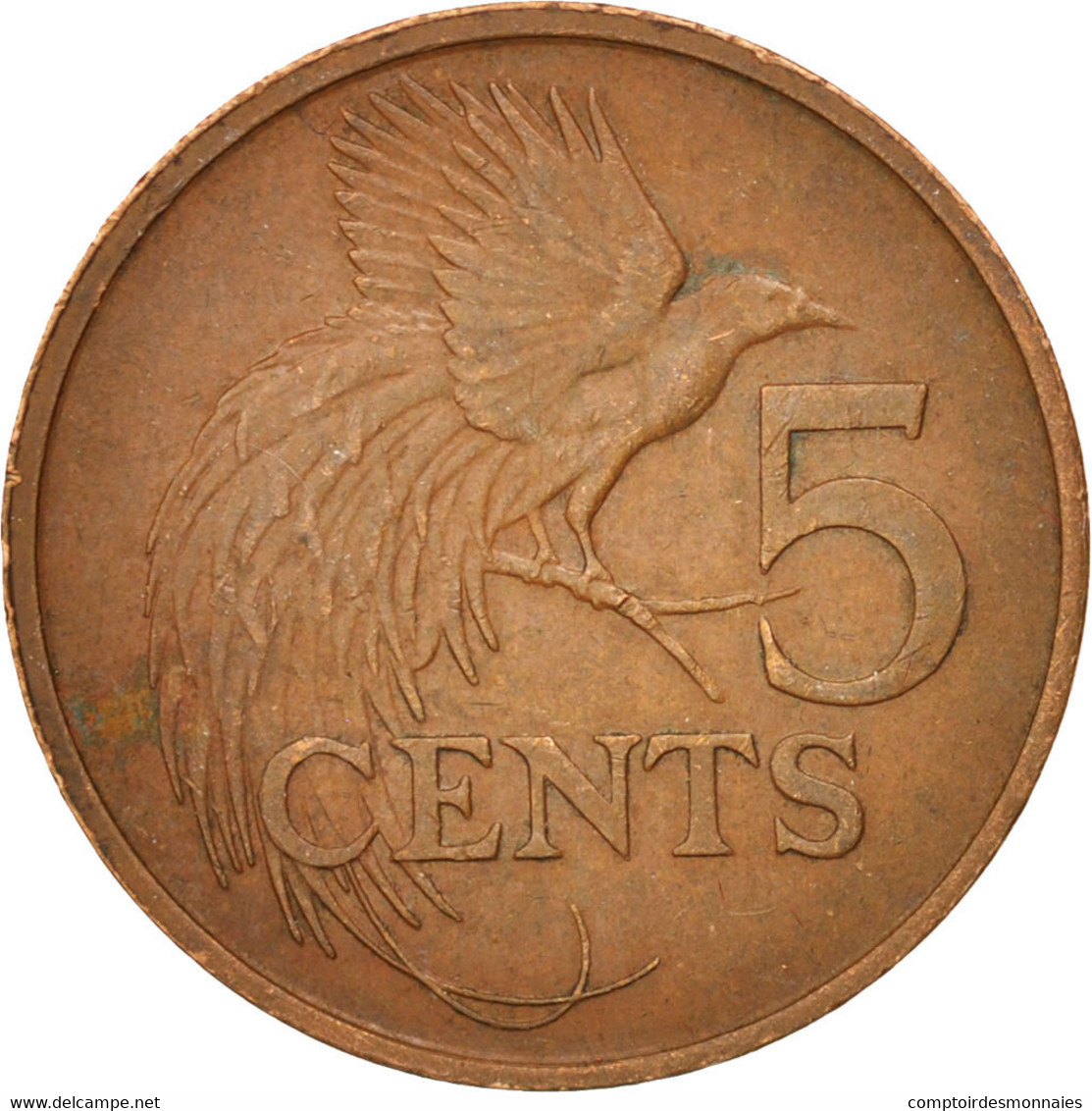 Monnaie, TRINIDAD & TOBAGO, 5 Cents, 1977, SUP, Bronze, KM:30 - Trinidad Y Tobago
